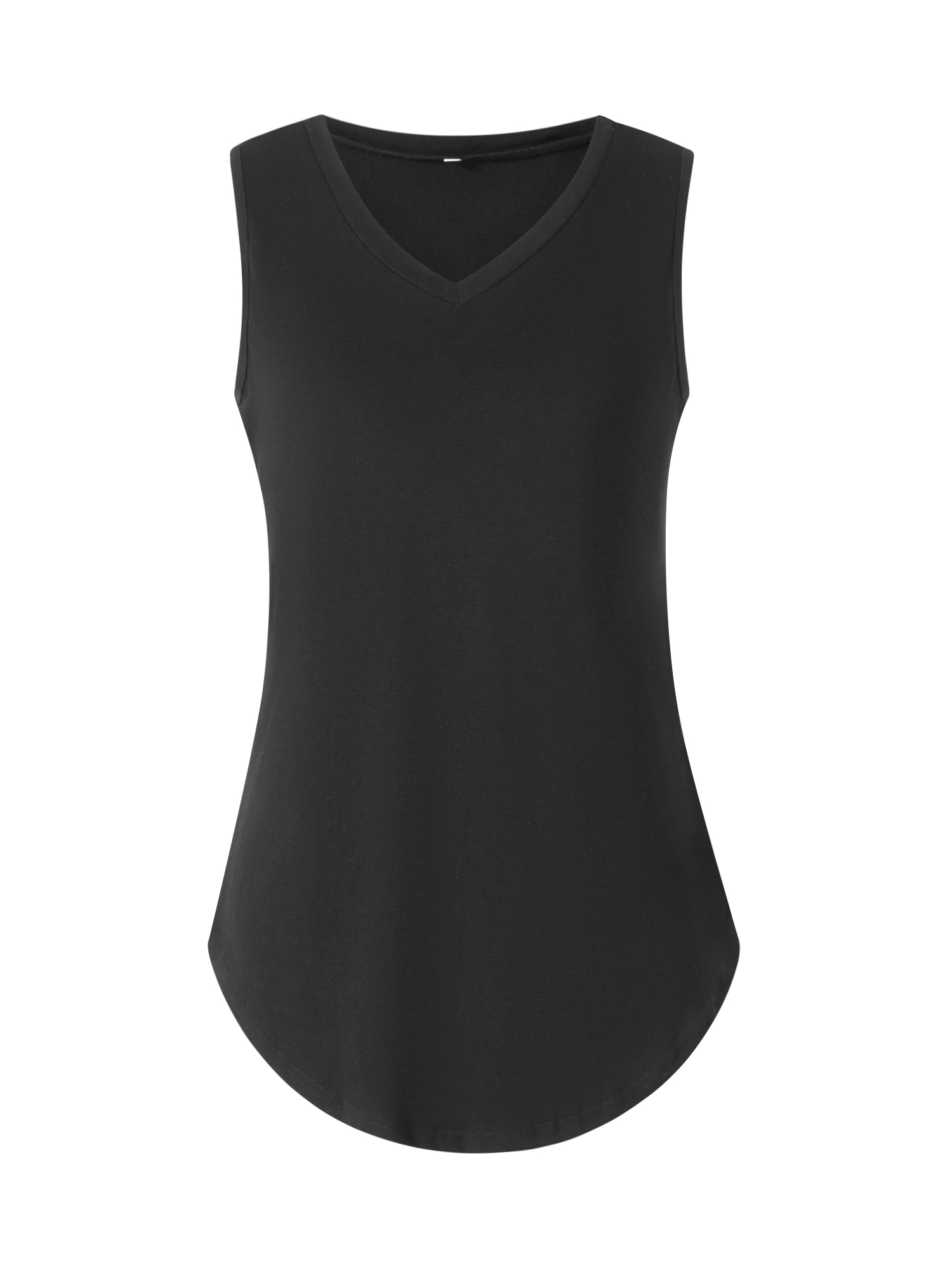 Plus size dame sommersportsvest, behagelig afslappet sportsærmeløs top, tanktop