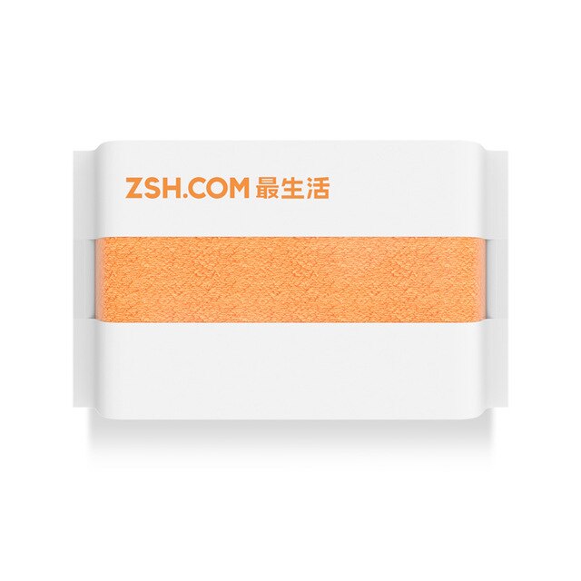 Xiaomi ZSH Polyegiene Antibacterical Towel Young Series 100% Cotton 5 Colors Highly Absorbent Bath Face Hand Towel: Orange