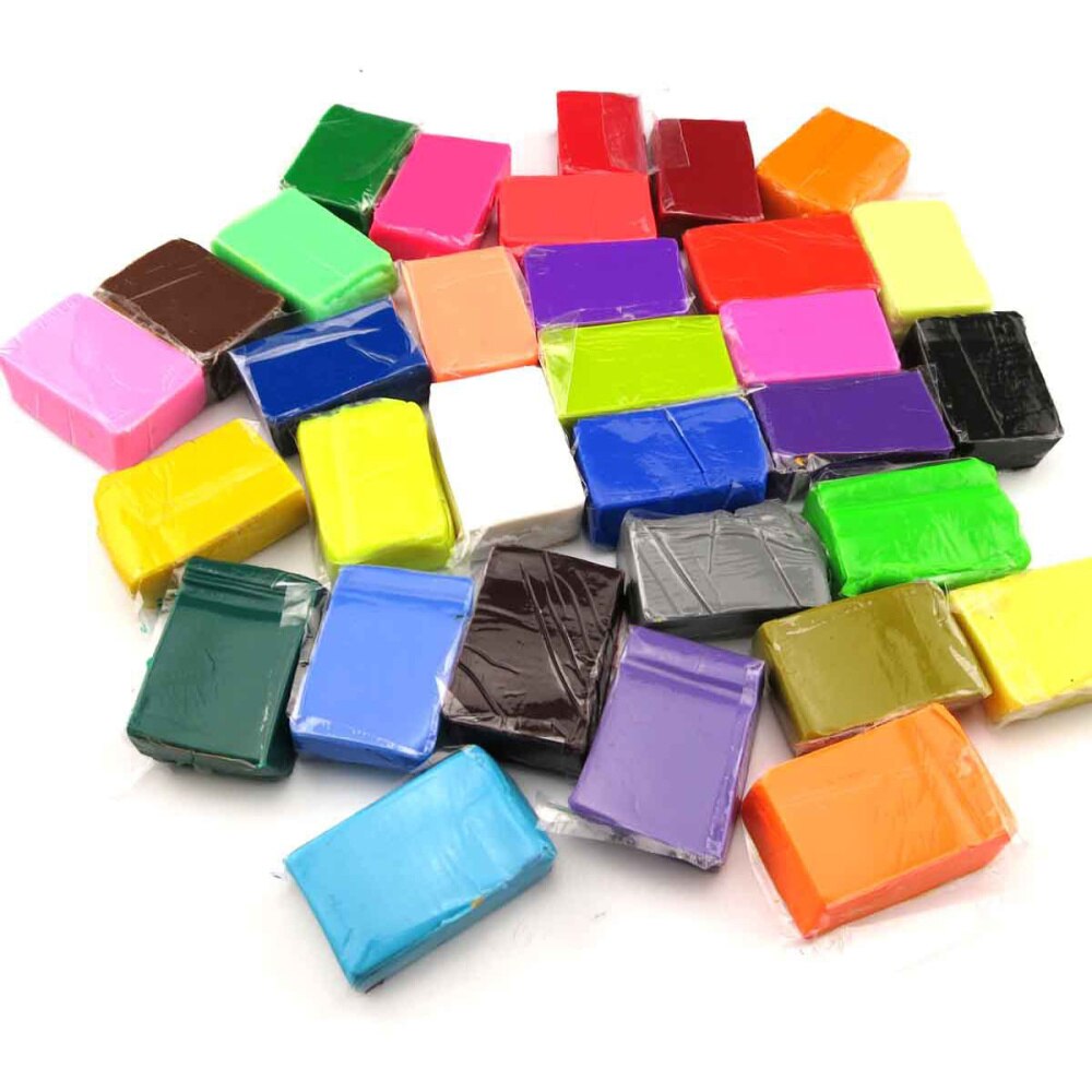 32 Kleuren Diy Oven Bakken Polymer Klei Modeling Moulding Intelligentie Speelgoed Voor Kids Kinderen (Assorti Kleur)