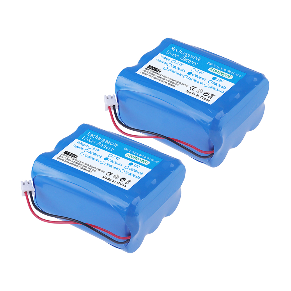 12 V 3000 mAh/6000 mAh Wiederaufladbare Packung Für Lautsprecher Taschenlampe Monitor CCTV Kamera Batterie 12,6 V 11,1 V 18650 Lithium-ionen Batterie: Rot
