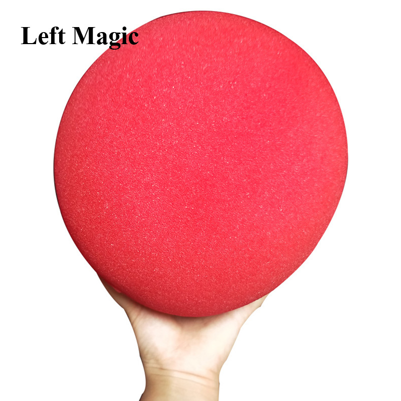 Balle éponge magique rouge pour tours de magie en close-up, douce, grande élasticité, diamètre 20cm