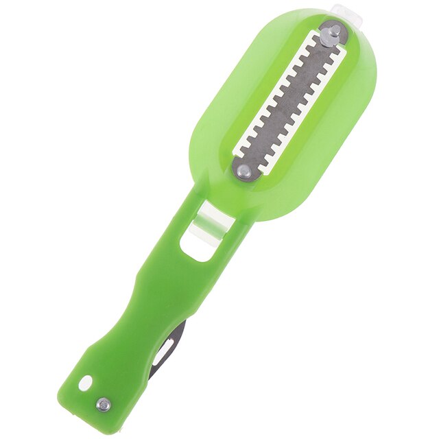 Fish Skin Brush Fish Scales Graters Scraper Fish Seafood Peeler Brush Graters Fast Remove Knife Cleaning Peeler Tools With Lid: bright green