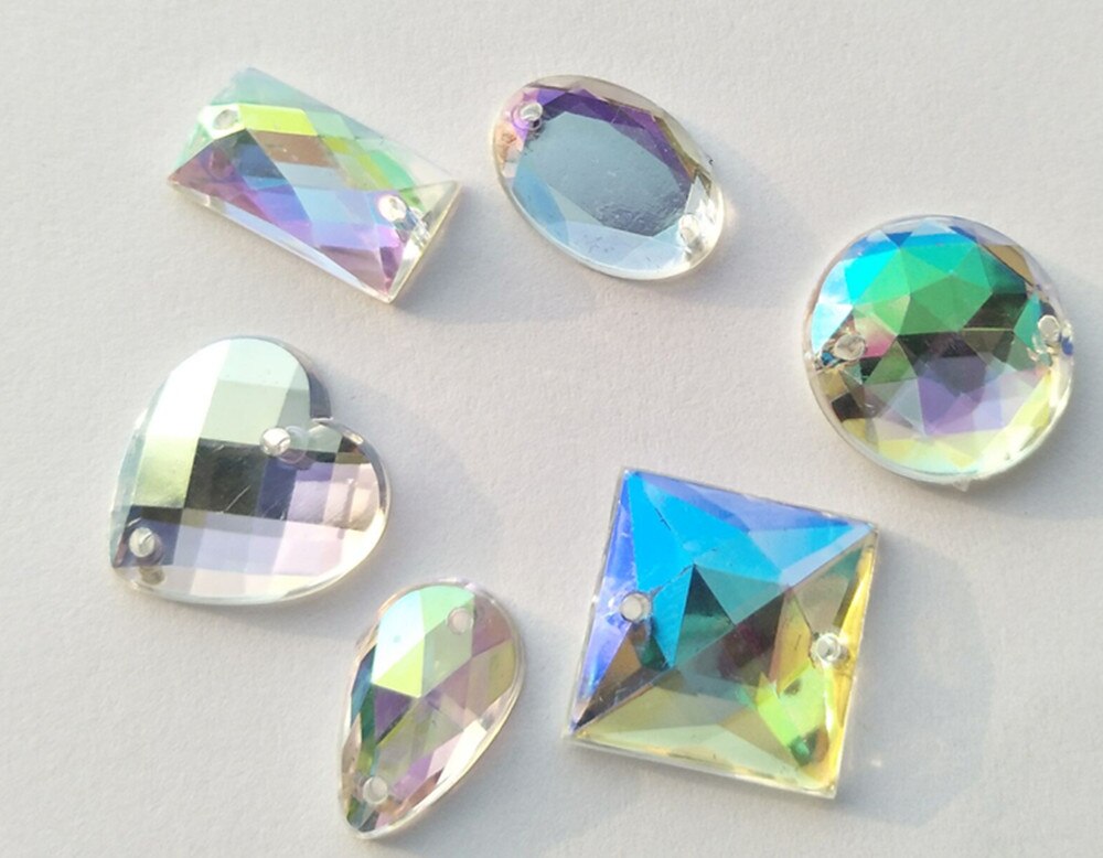 MEYA AB Acrilico lacrima gocciolare Strass Cuce Sulla Strass in Cristallo per la Fabbricazione Del Vestito, Gioielli deco, Borse, abbigliamento, Scarpe