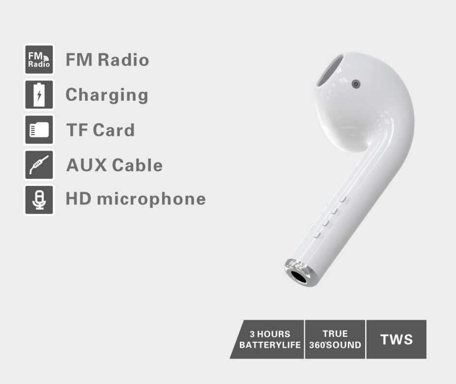 Giant earphone speaker, Bluetooth speaker, wireless portable speaker with basic Bluetooth mode, support FM radio microphone