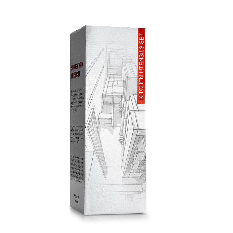 10PCS Food Grade Yellow Cooking Utensils Set Heat Resistant Non-Stick Cooking Utensils With Storage Box Silicone Kitchenware