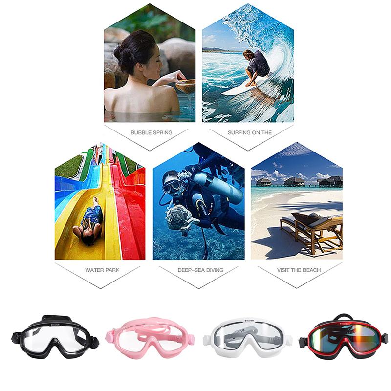 1Pc Child Swimming Goggles Anti-Fog Waterproof Kids Goggles Swimming Glasses With Earplug For Children (Black)