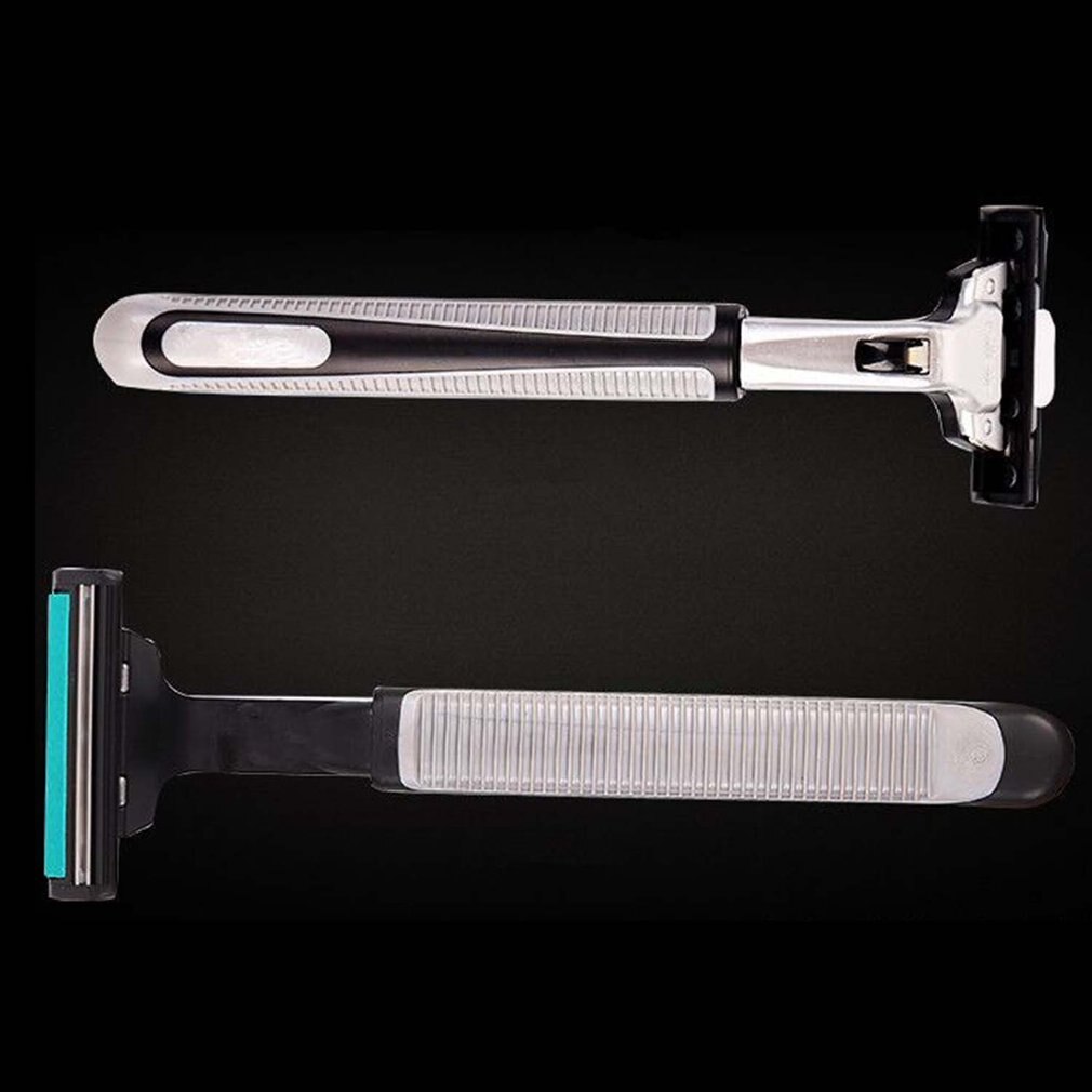 1 håndtak 30 stk dobbeltlags barbering til menn barberblader manuelle barberblader til menn til standard barberblad til barbering