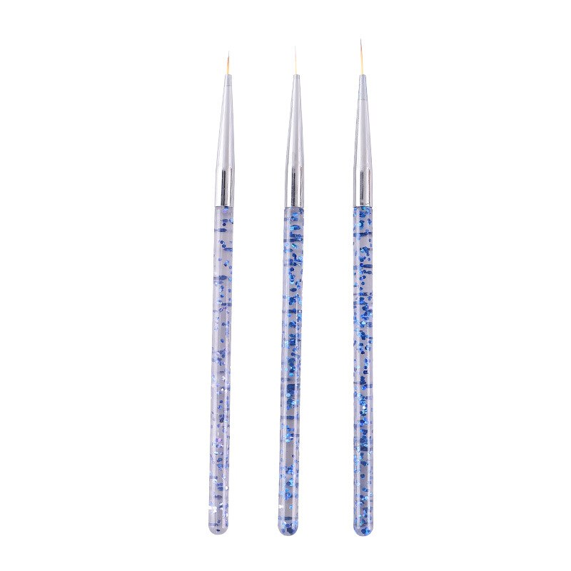 Set of 3 acrylic sequin rod draw line pens painted... – Grandado