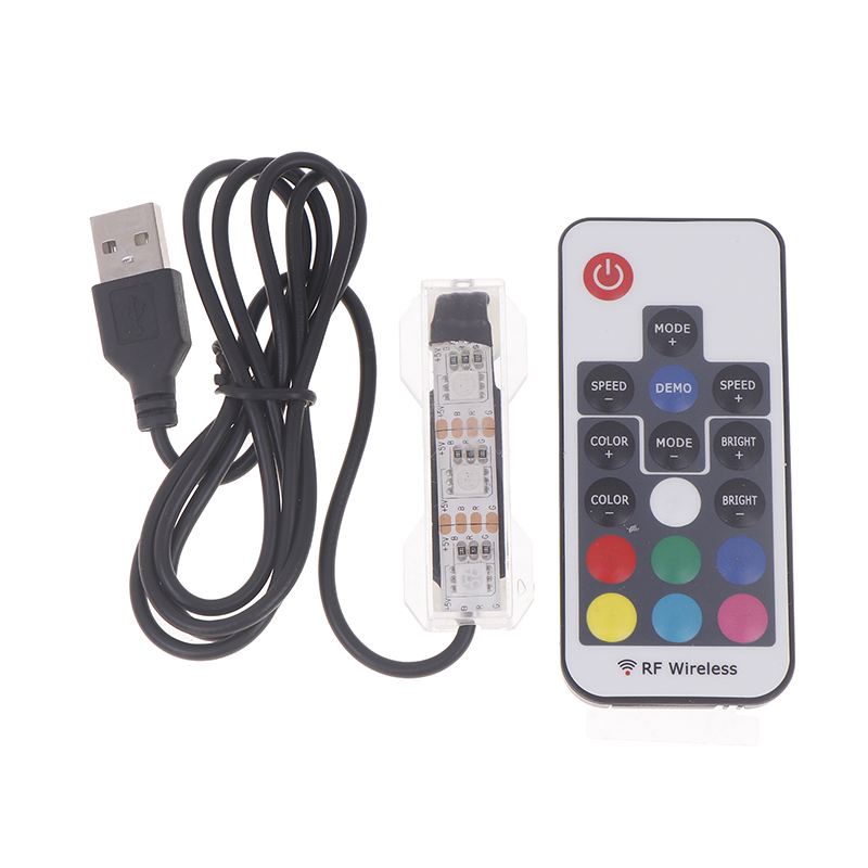 Visaccessoire Micro Aquariumlicht USB-aangedreven afstandsbediening Kleurrijke vis LED-lamp voor landschap USB-aquariumlicht