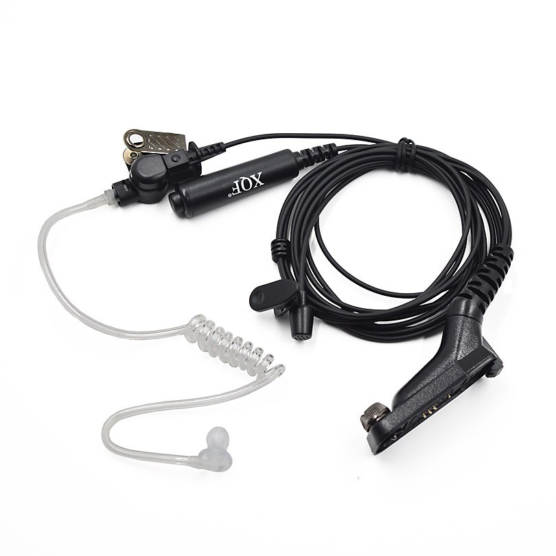 XQF-auriculares de tubo acústico de seguridad, auriculares con micrófono PTT para Motorola, Radio portátil DGP4150 APX2000 DGP8550, Walkie Talkie de 3 cables