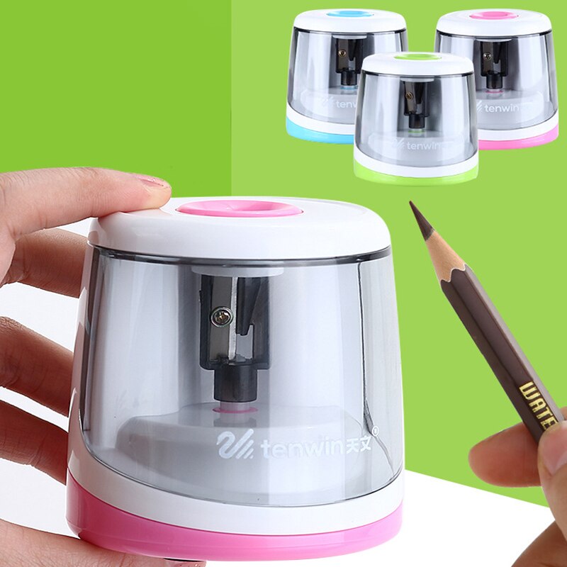 Tenwin Automatic Electric Pencil Sharpener Electronic Pencil Sharpeners For Sketch Painting Kids Stationery School Supplies