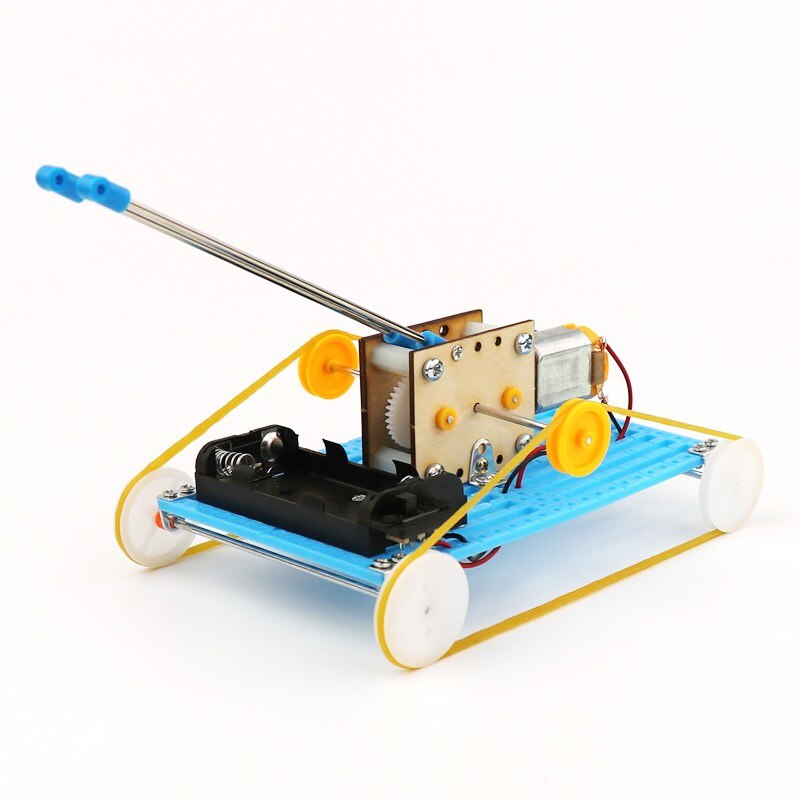 DIY Educatief Elektrische Robot Tank Wetenschappelijke Uitvinding Speelgoed Goede Cadeaus voor Kinderen