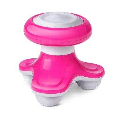 Mini Wave Vibration Electric Massager, USB battery, full body massage massager electric neck massager: Red