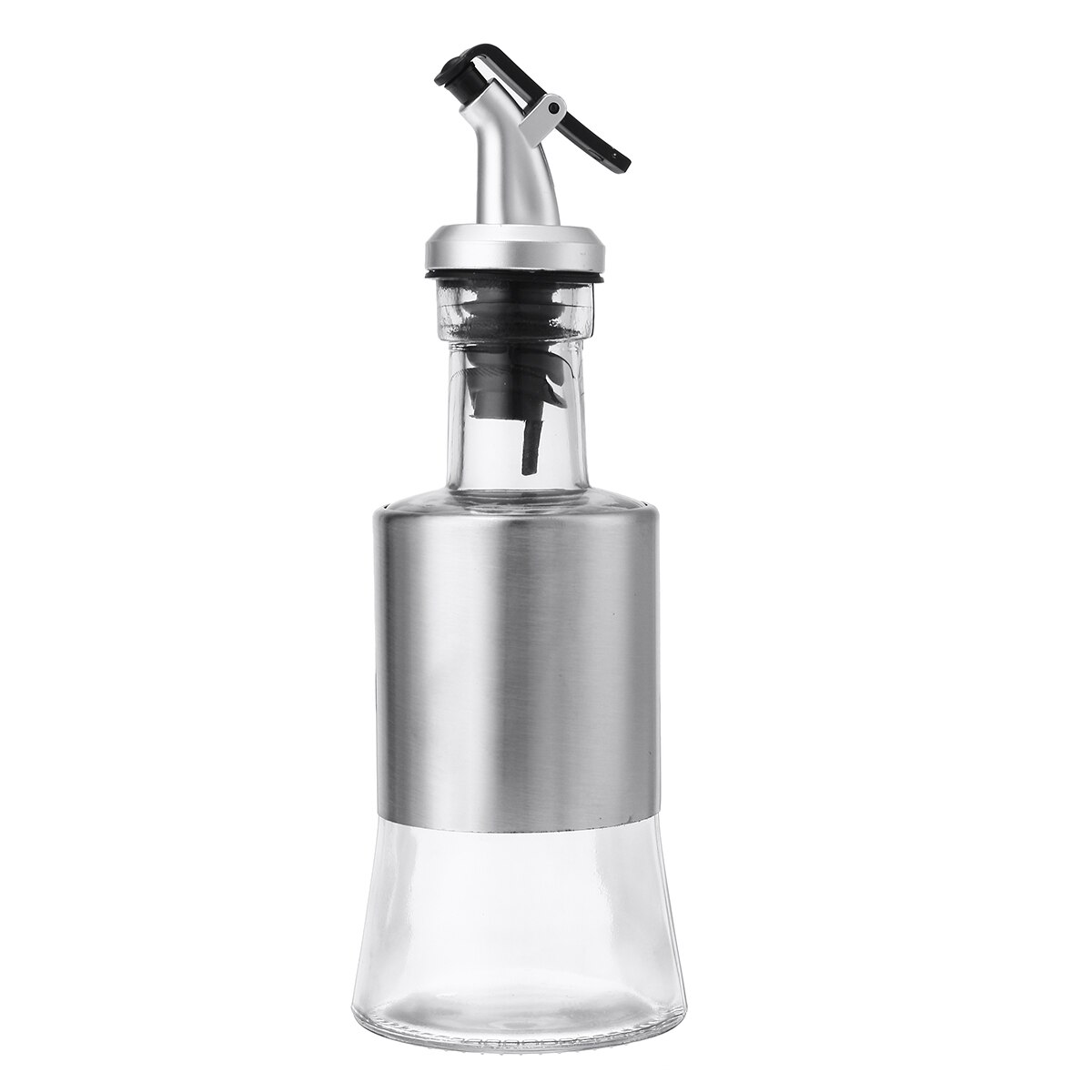 200/350/500ml Kitchen Baking Oil Sprayer Cooking Seasoning Bottle Dispenser Sauce Bottle Glass Storage Bottles for Oil Vinegar: 200ml