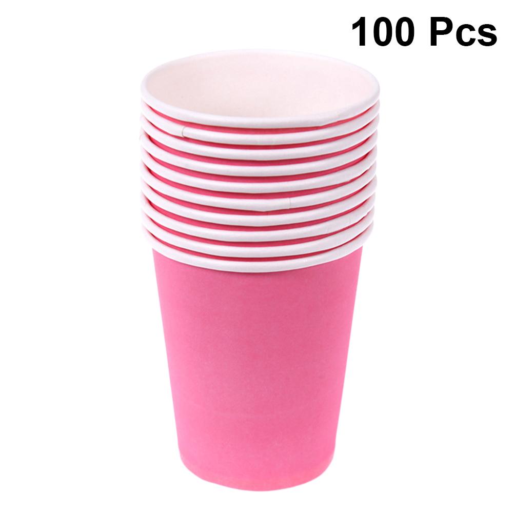 100 Stuks Dikke Papieren Bekers - Knutselen DIY Decoraties - Feest Wegwerp Bekers - Knutselmateriaal Kinderen