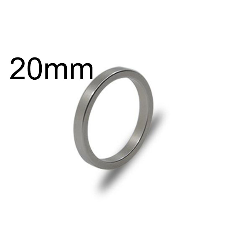 Zilver Sterke Magnetische Ring Pk Ring(18/19/20Mm Beschikbaar) goocheltrucs Close Up Stage Magia Ring Magie Illusie Gimmick Props: Mini Ring 20mm