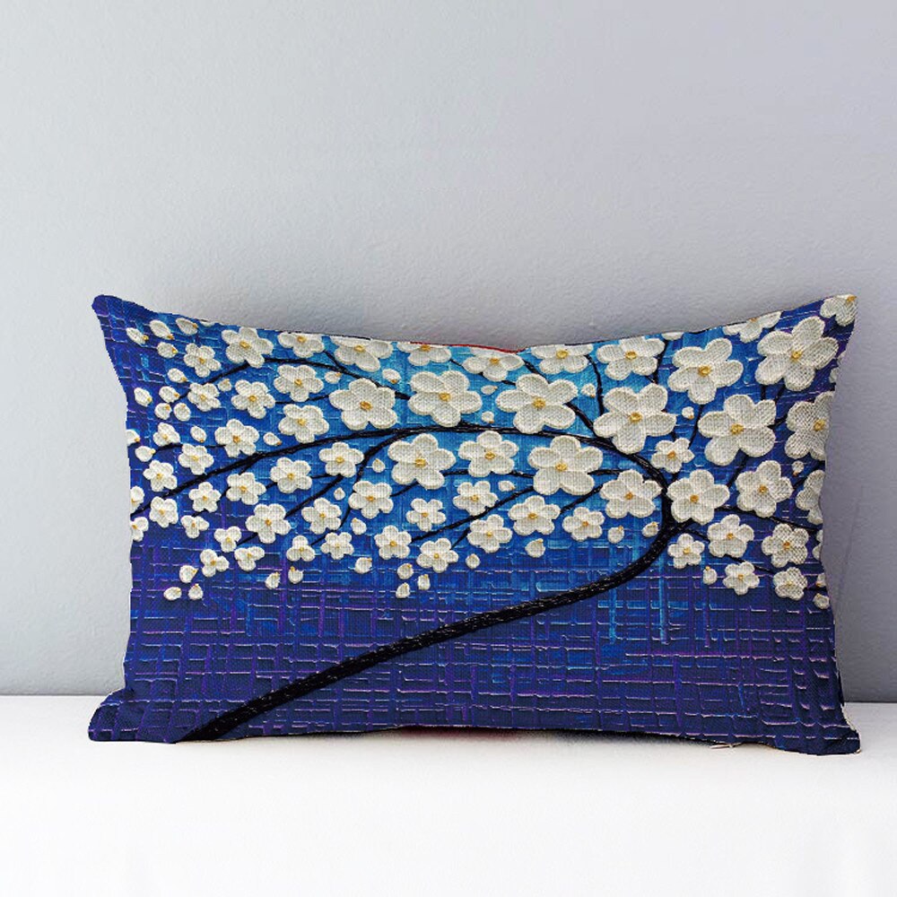 30*50cm Rectangle Pillow Cushion Case Toss Pillowcase Hidden Zipper Closure Soft Pillowcases Home Bed Ornament B1
