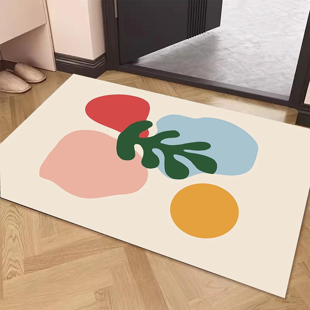 Simple Door Mat Decoration Home Bathroom Mat: 1 m2 / Yellow