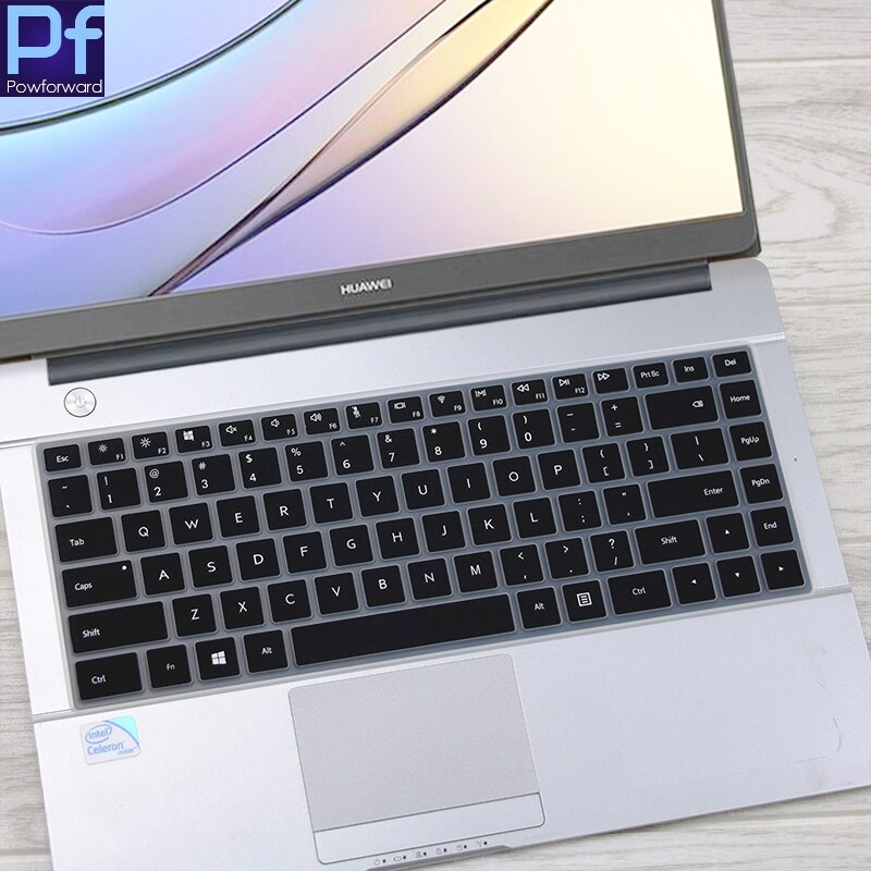 Silikoninen kannettavan tietokoneen näppäimistön kansi matebook huawei matebook  d 15.6 '' mrc -w50 pmrc -w60 pl-w19 pl-w29 15.6 tuuman suoja: Musta