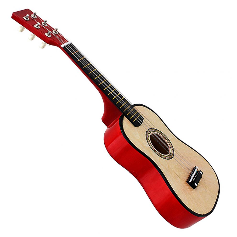 23 tommer 6 strenge basswood akustisk guitar træ guitar musikinstrument til guitar musikelskere med guitar pick + streng