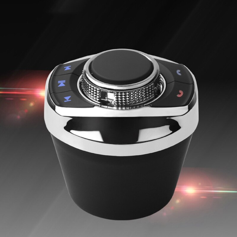 1Pc Auto Draadloze Multi Stuurbediening Knop Universele 8-Key Functies Stuurwiel Voor Auto-Android navigatio