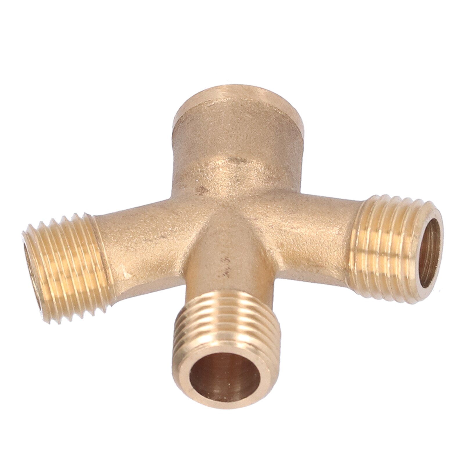 Hose Splitter Rust‑resistant Brass Cross Adapter M14 Thread Easy To Use for Sprinkling for Garden Irrigation