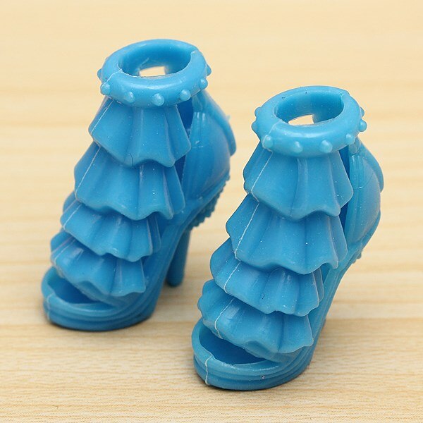 Zapatos de tacón para muñecas, sandalias de varios estilos, varios colores, , 60 pares