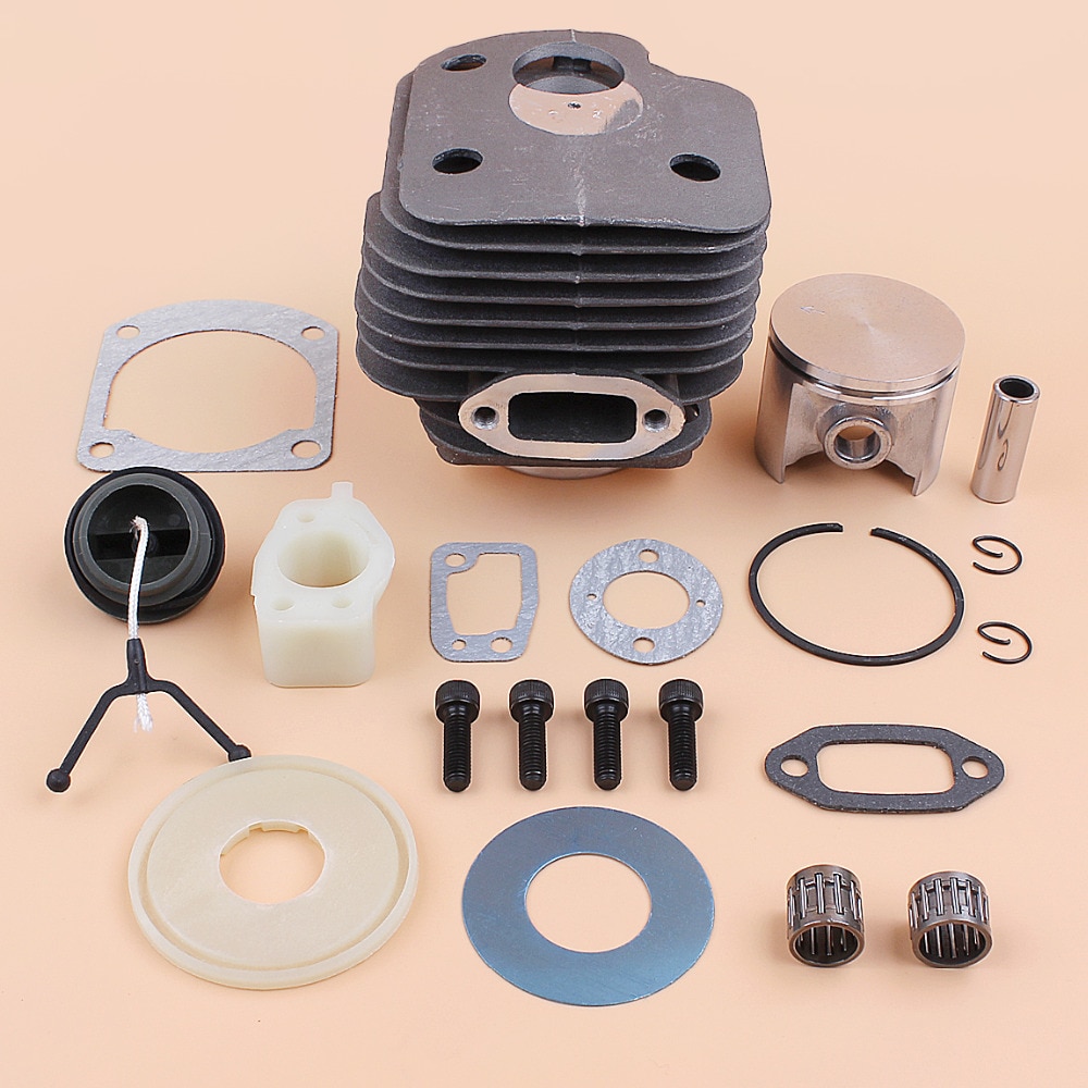 50mm motor cylinder stempel leje pakning genopbygningssæt passer til husqvarna 61 268 xp 268xp gas motorsav reservedele nikasil plade