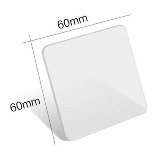 Potenti adesivi biadesivi trasparente senza tracce parete ausiliario pendente nastro fisso nastro adesivo impermeabile per bagno: 5 pezzi / 60x60mm