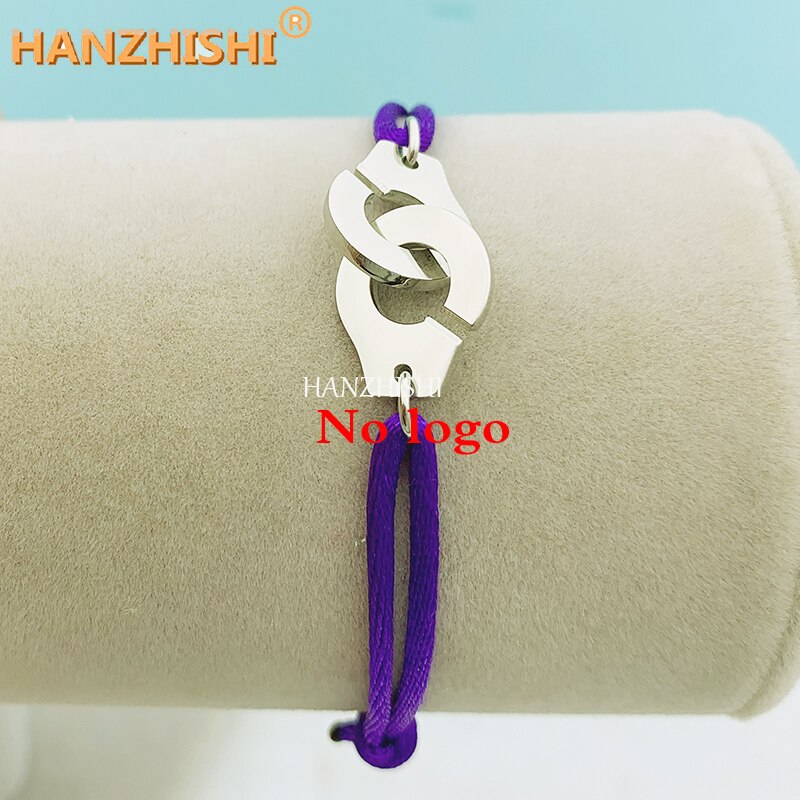 Stainless Steel Handcuff Bracelet For Women Men Adjustable Rope Bracelet Menottes Bijoux Corde Bracelet: 04TR-17