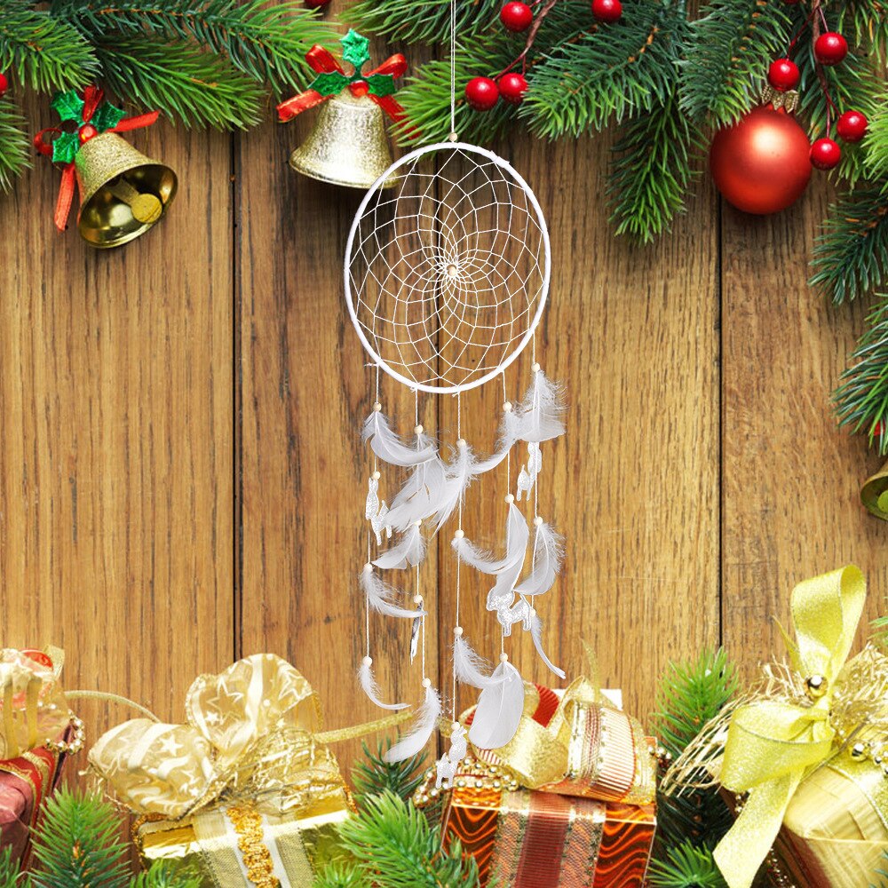 Ms0060 Monternet Hanging Decoration Christmas Angel Deer Window Wind Chime Scandinavian Minimalist Pure Crafts Decoration Catch