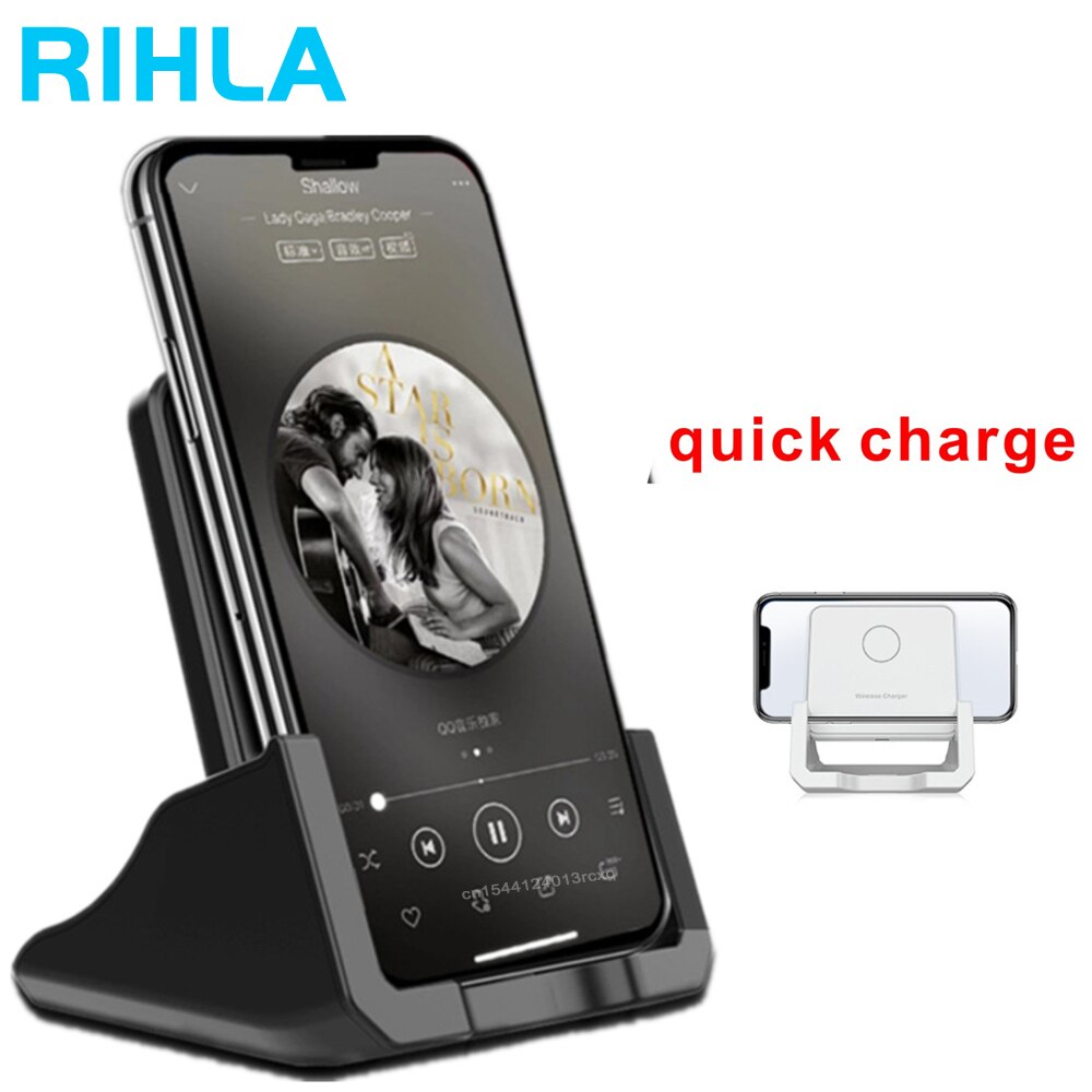 Xiaomi-soporte de carga Qi para teléfono móvil, Cargador rápido USB inalámbrico para Samsung S10, S9, note 10, Redmi 9, 10, Iphone 12, 11, X, XS, XR, 8 Plus