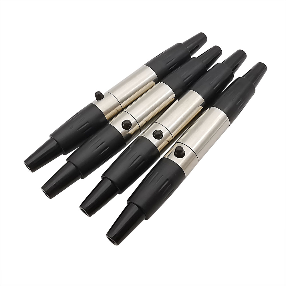 Mini XLR 3 pines 4 pines 5 pines 6 pines enchufe hembra macho micrófono conector de Audio Cable adaptador de micrófono de soldadura