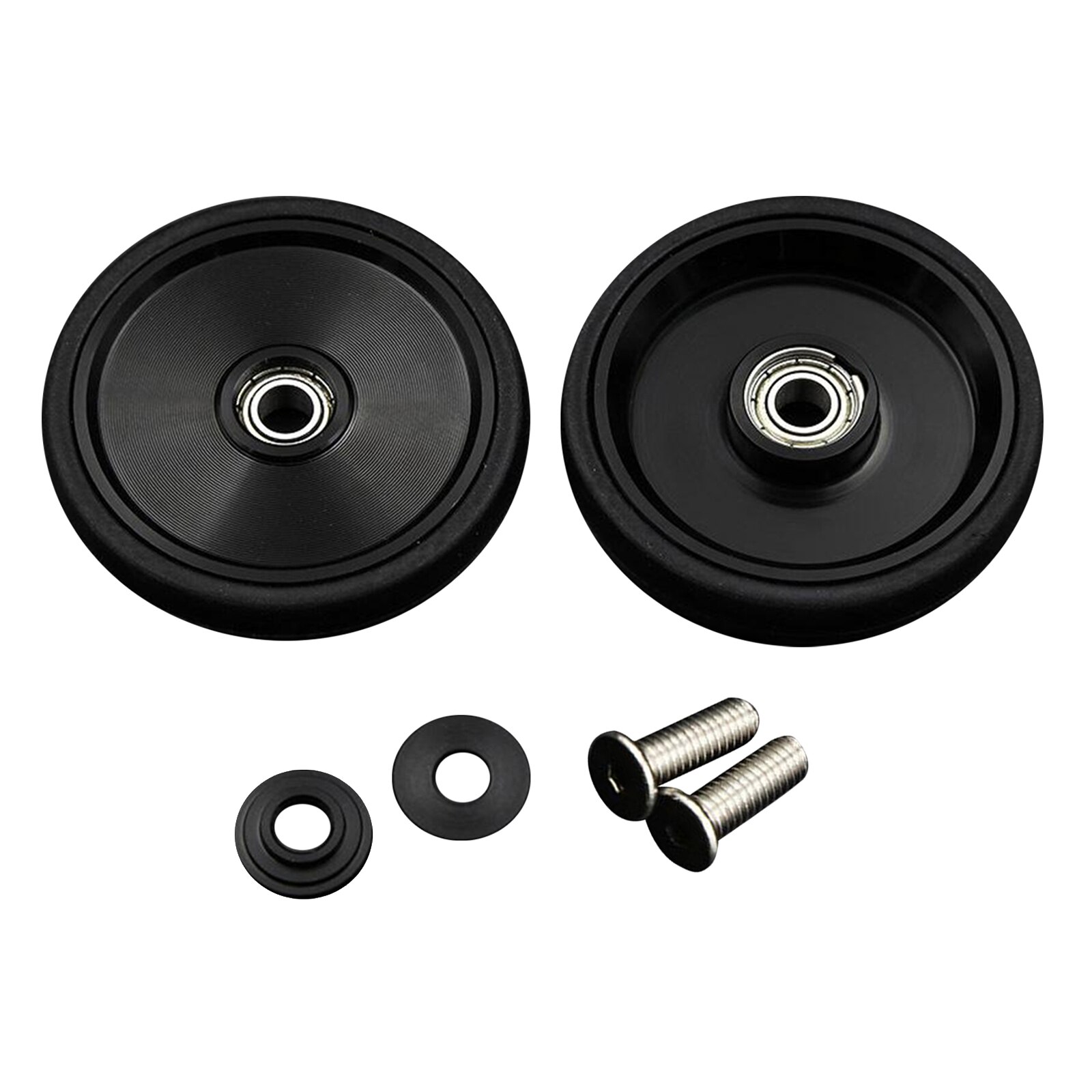 Juego de recambios para bicicleta plegable Brompton, rueda fácil de modificar, Easywheels plegables de 2,17 pulgadas, 2 uds.: Black