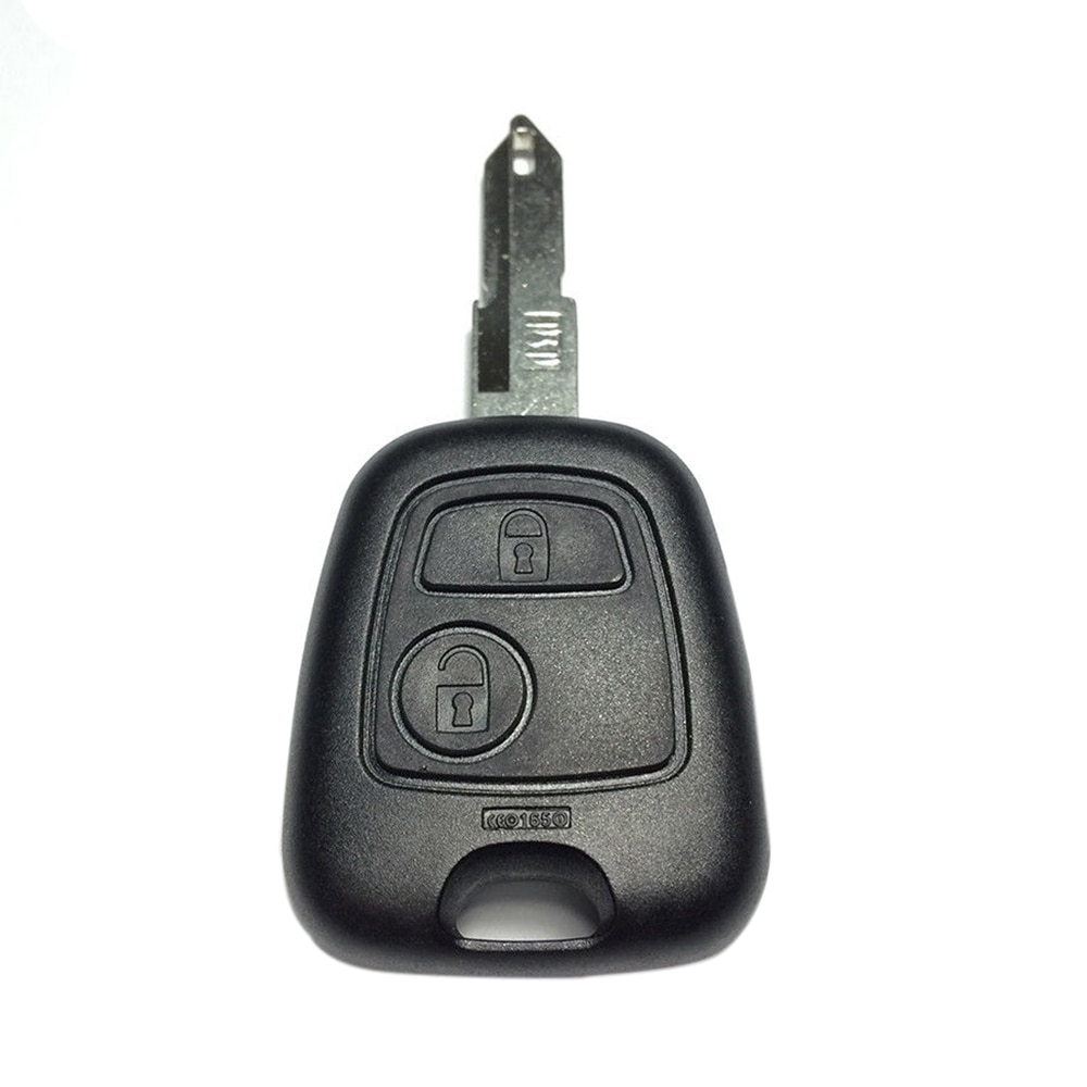 Auto Vervanging Sleutel Shell Voor Peugeot 106 206 Afstandsbediening Sleutel Geval Autosleutel Accessoires 2 Knop