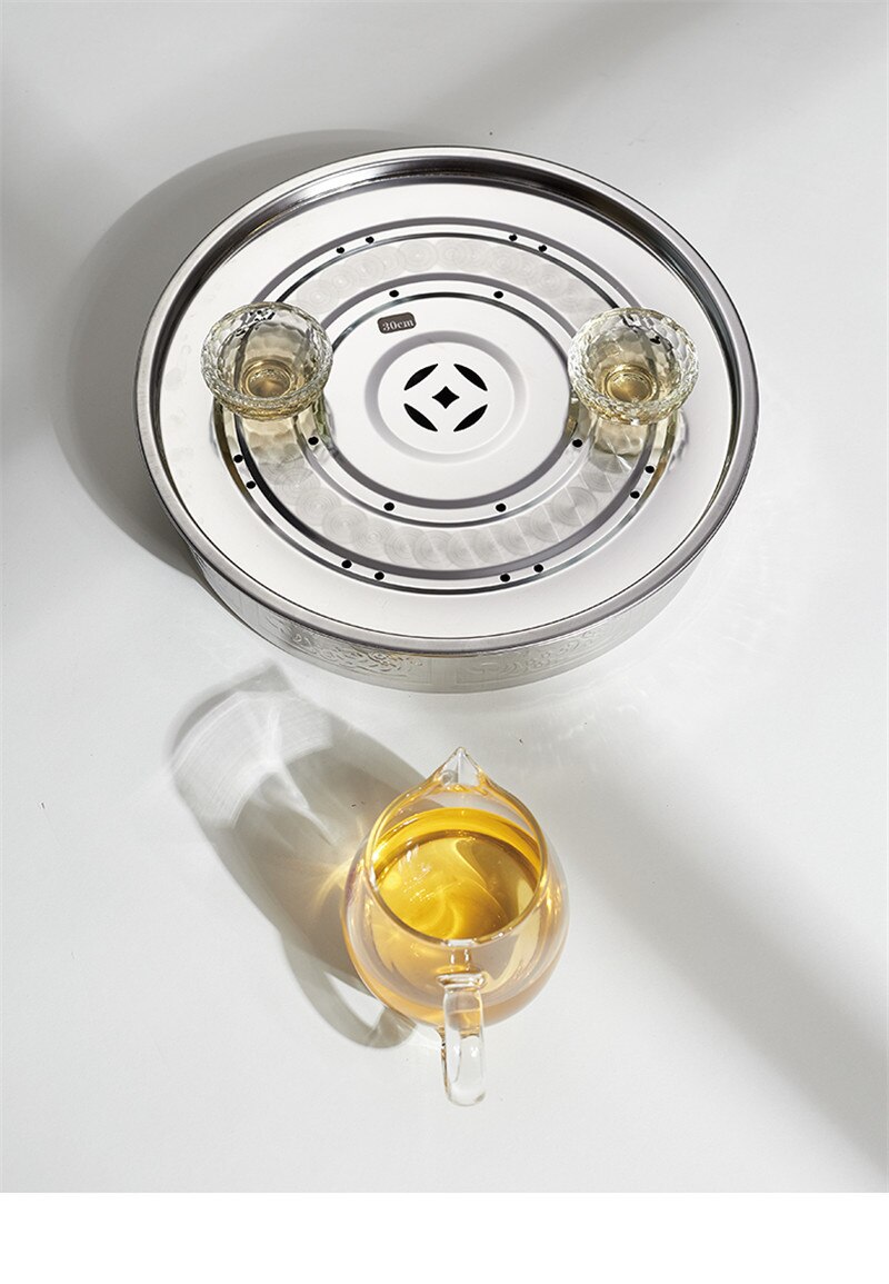 Tea tabl Tray Chinese Stainless Steel Tea Tray Household Tea Board Chahai /Tea table Chinese tea tools tea tray
