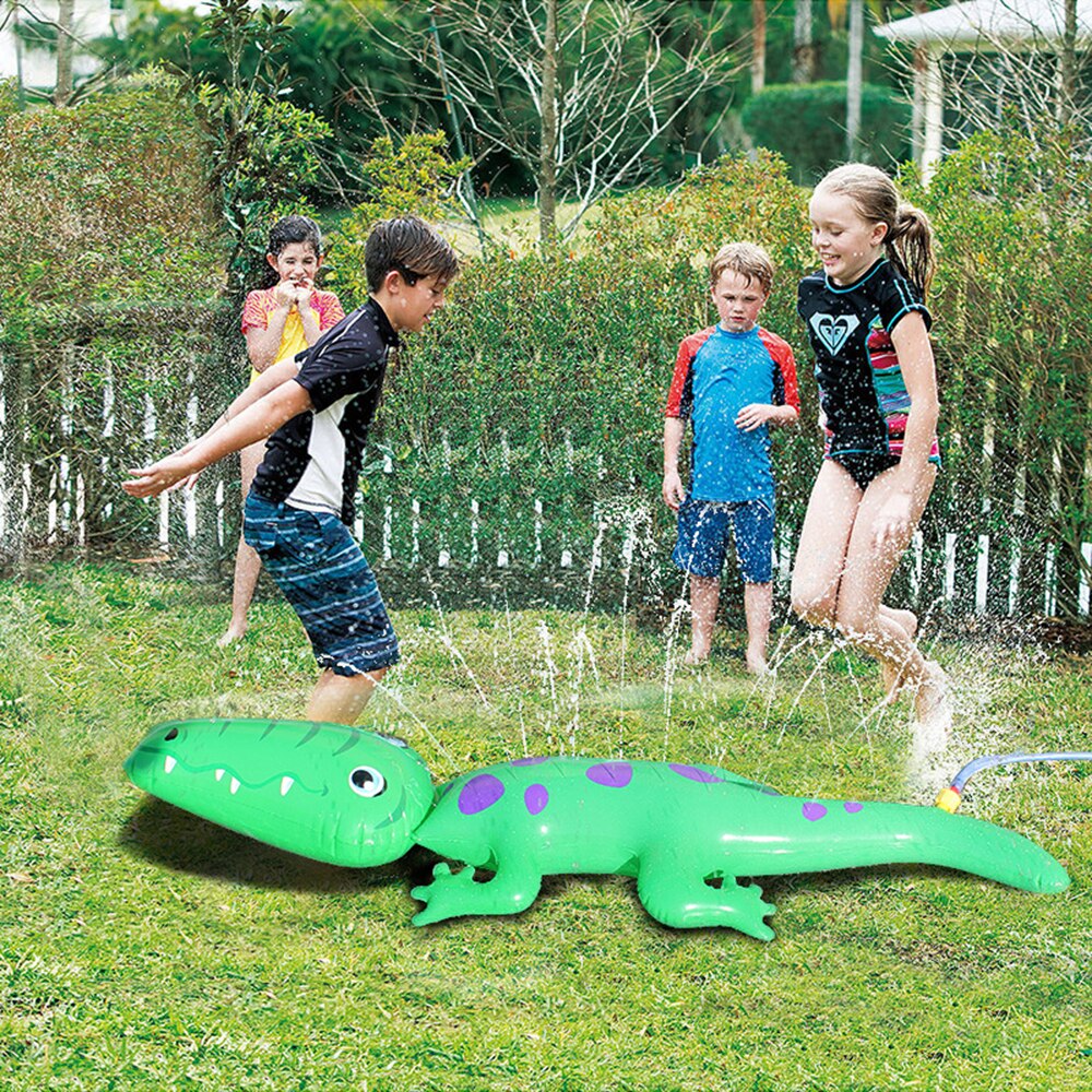 Enfants gonflable Alligator arroseur Crocodile pelouse jardin extérieur piscine Camping eau eau extérieure éclaboussures fête jouets