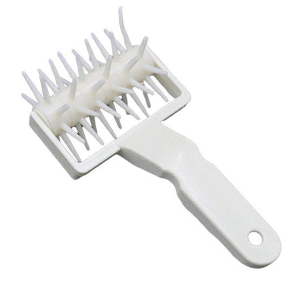 Plastic Wheel Roller Pin Pizza Hole Needle Pie Biscuit Device Crust Roller Punching Cutter Hole-Piecing V2Z8: A