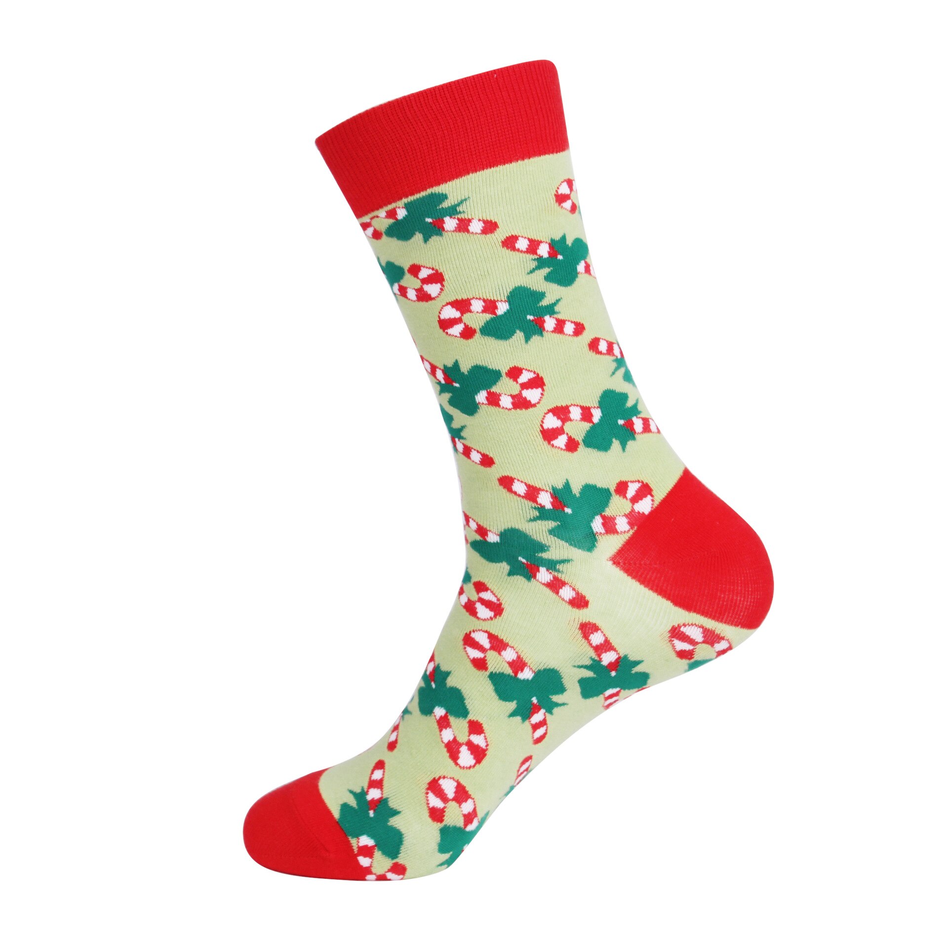 Autumn Winter Christmas Socks Christmas Tree Snow Elk Cotton Happy Socks PEONFLY Men Year Santa Claus: E