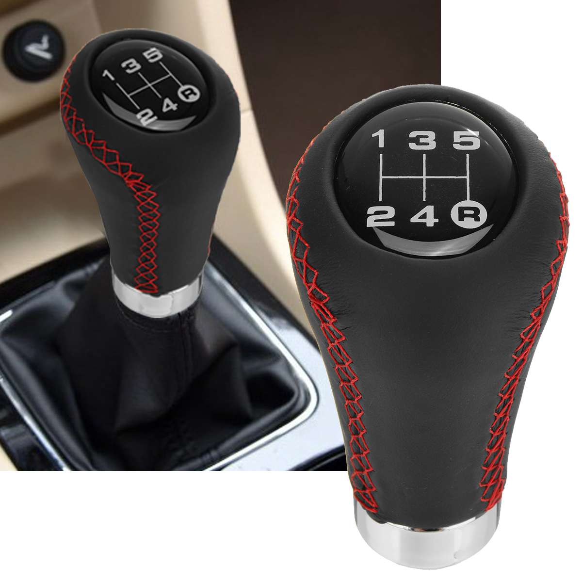 Car-styling Manual Gear Shift Shifter Knob Lever Shifter Stick Universal For Nissan/Mazda/Hyundai/KIA/Chevrolet/Buick/Ford/VW