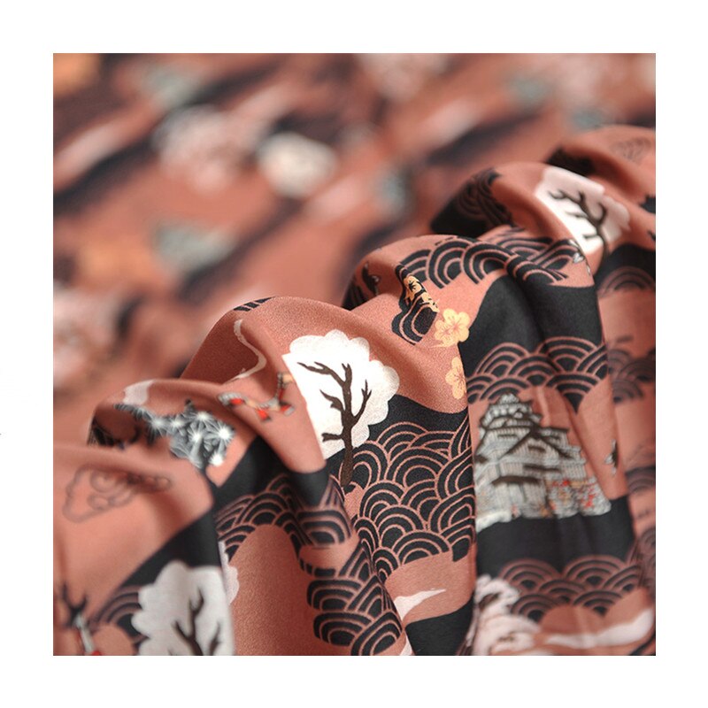 Mulberry silke crepe stof klud pr meter 18mm bredde 139 cm blød dametøj kjole skjorte stof silke klud