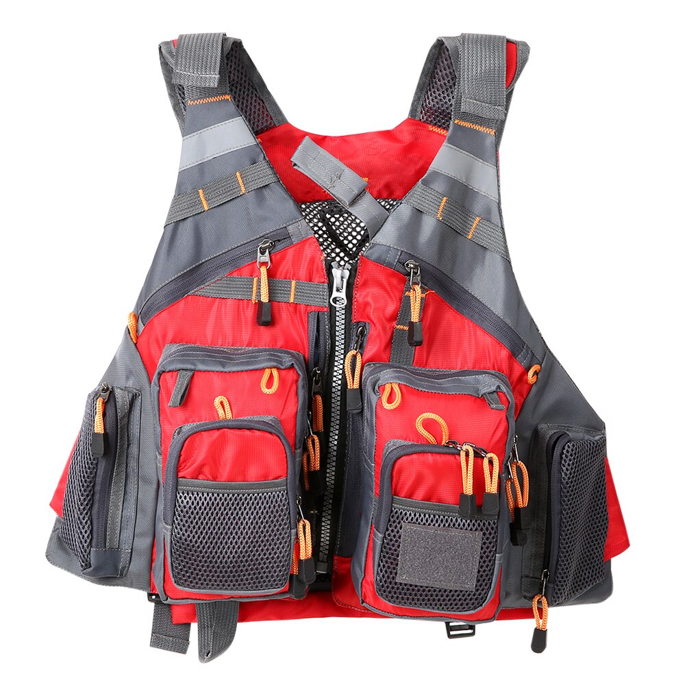 Gilet De Pêche à La Mouche Lixada - Vert, Respirant, Taille Unique, Avec Inserts Flottaison
