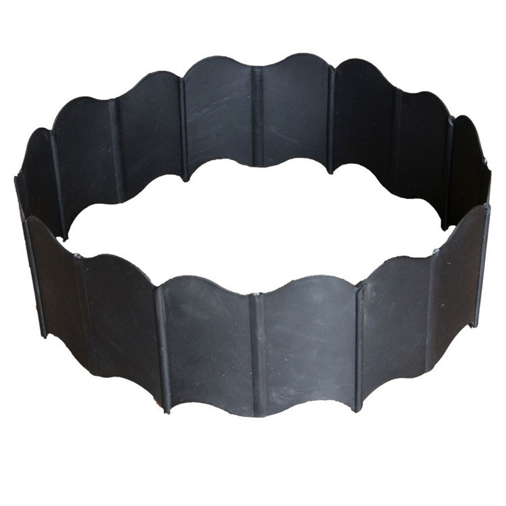 Garden Flexible Lawn Grass Plastic Edging Border Extra Strong Pins Grass Edging Fence Belt Garden Patio Greening Belt 20pcs #T1G