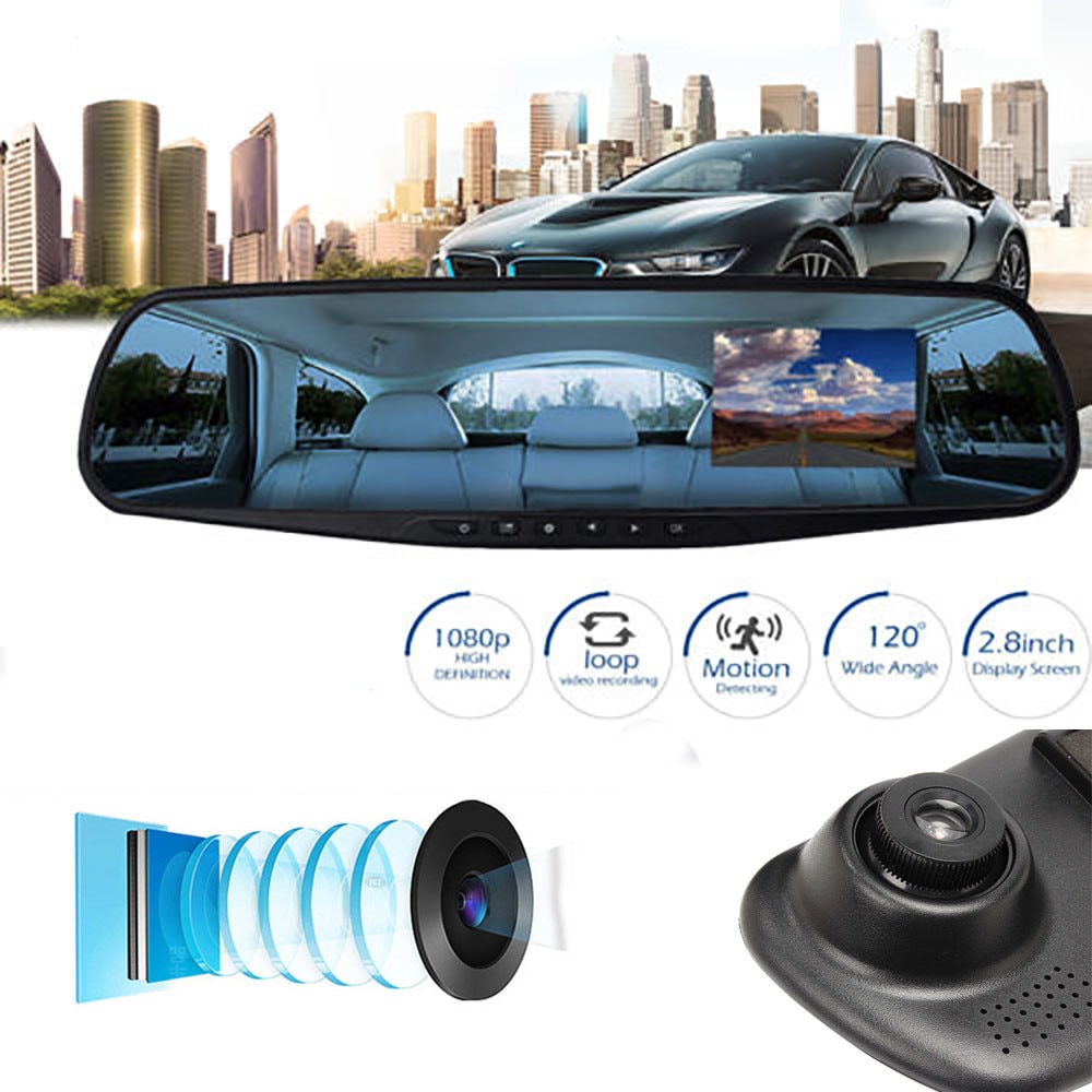 Stijl 2.8 Inch Lcd-scherm 170 Graden Lens Hd 1080P Camera Auto Dvr Voertuig Video Dash Cam Recorder g-Sensor: Default Title