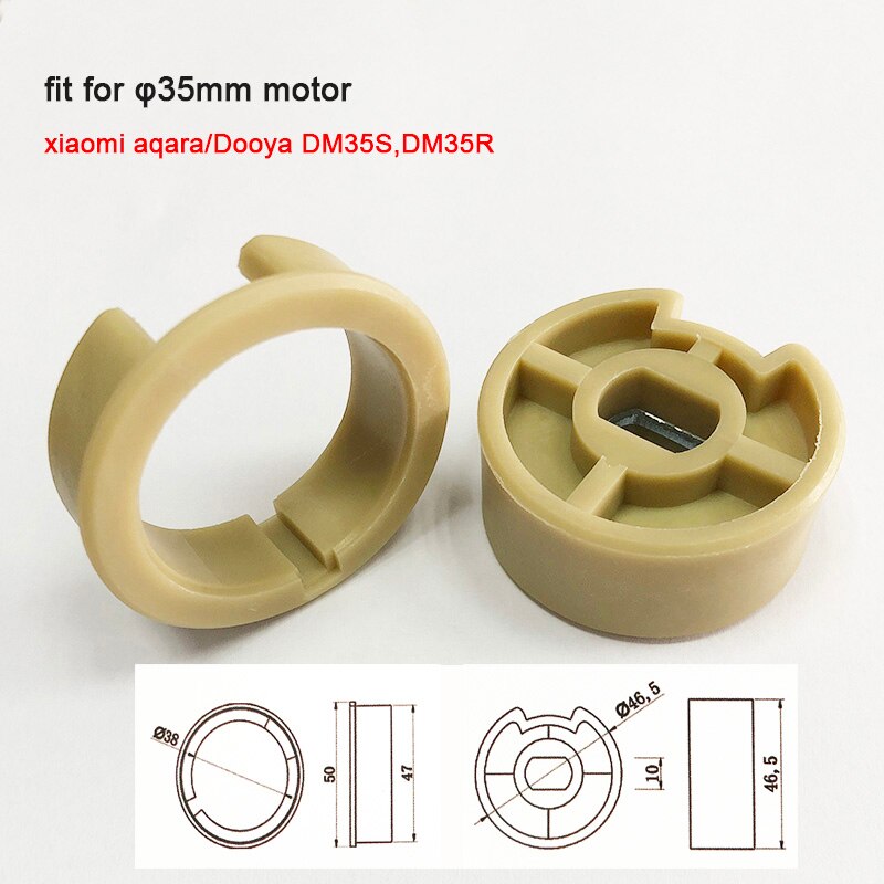 Rørformet motortilbehør til 35mm motor dooya  dm35s dm35r ,50mm rørtilbehør til rullegardiner: Angi en