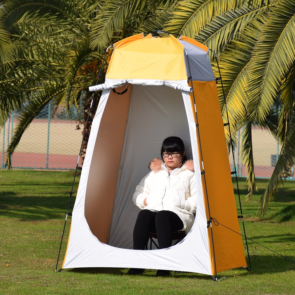 Waterdichte Outdoor Camping Douche Baden Tent Strand Veranderende Paskamer Strand Privacy Wc Onderdak Met Grond Nagels