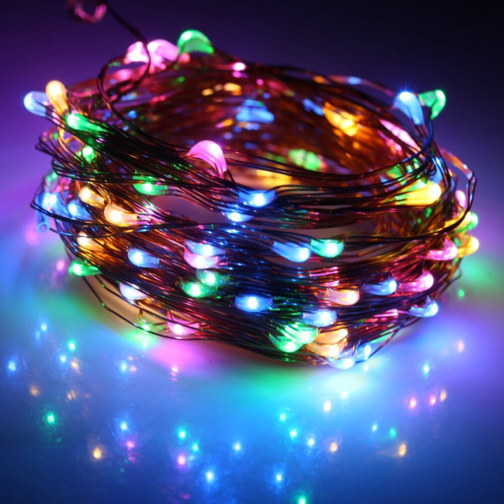 ALEGRE LED Lichtsnoer met USB, 3M 30 LED koperen lichtsnoer met stekker, waterdicht koudwit lichtsnoer voor binnen en buiten, LED lichtsnoer voor DIY bruiloft decoratie, Kerstmis, balkon, slaapkamer