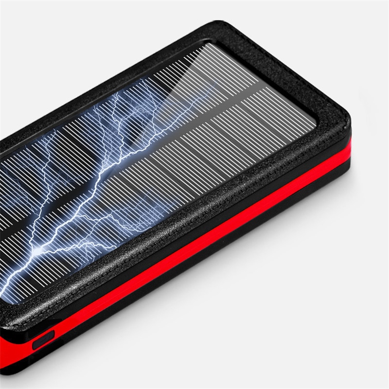 Solar 80000 mah power bank bärbar telefon snabb laddare externt batteri stor kapacitet powerbank utomhus reseladdare
