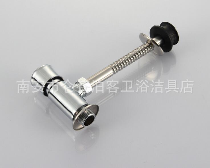 Vidric Conceale Urinal flush valve chrome, Hand press control WC flush valve, Copper public toilet flush valves time delay