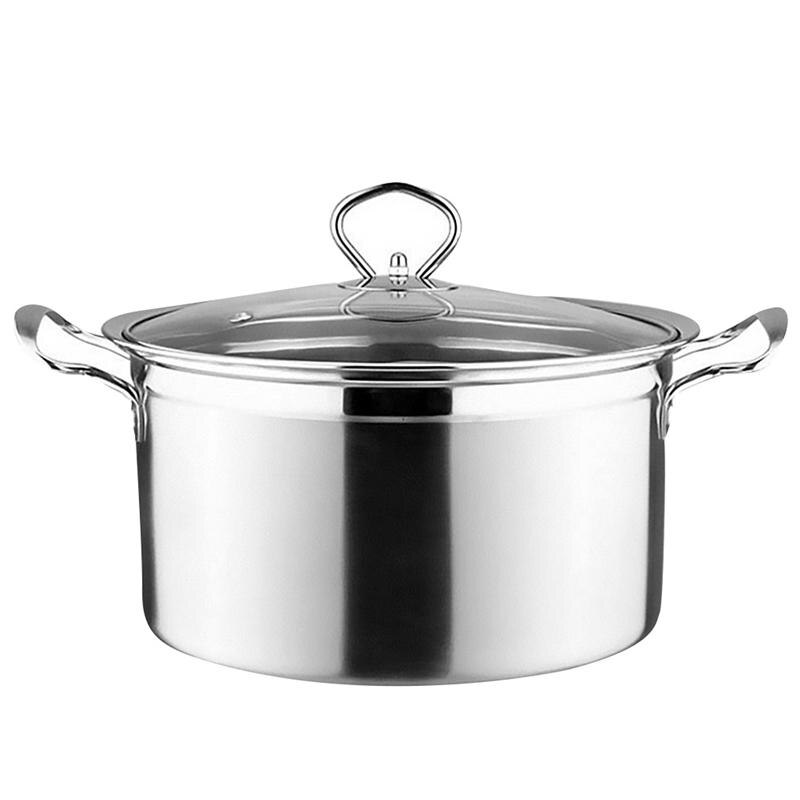 Induction Cooker Gas Cooker Universal Milk Pot Soup Pot Bottom Stainless Steel Anti - Overflow Anti - Stick Pot